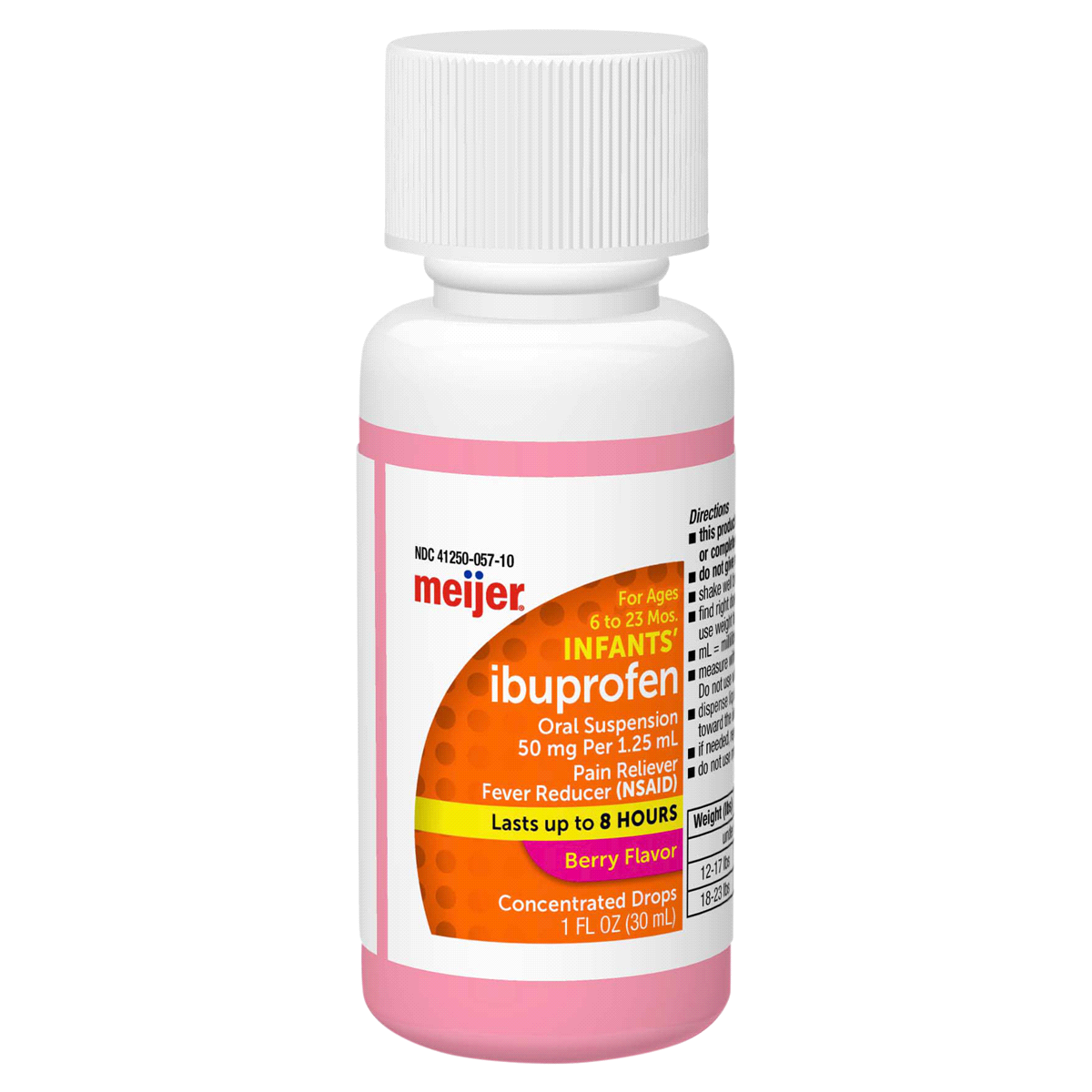 slide 5 of 29, Meijer Infants' Ibuprofen, Berry Flavor, 50 mg, 1 oz