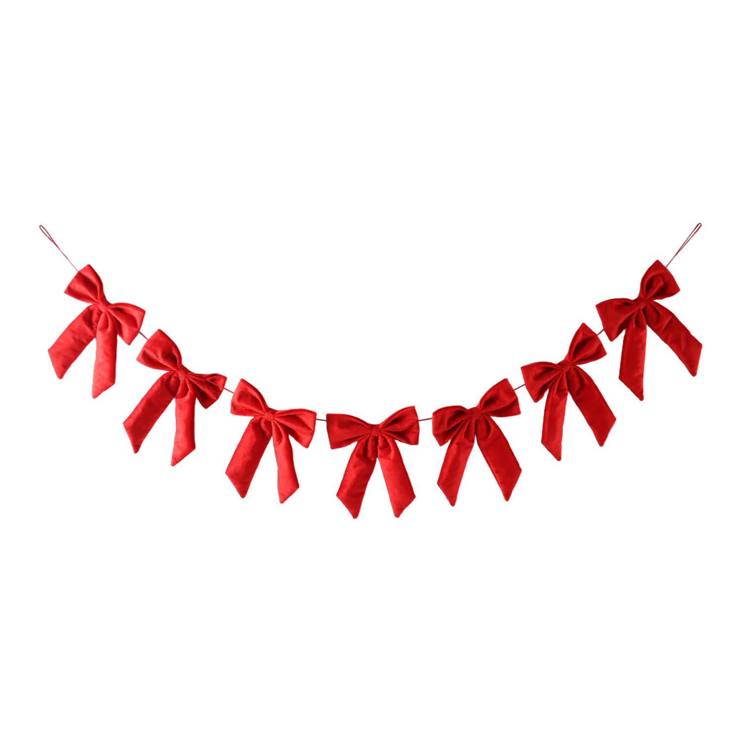 slide 1 of 1, December Home DH Red Bow Garland 72 In L, 72 in