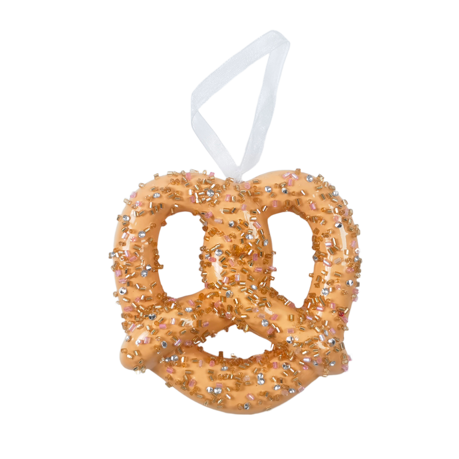 slide 1 of 1, December Home "DH Candy Ornament Orange, 3.74 in