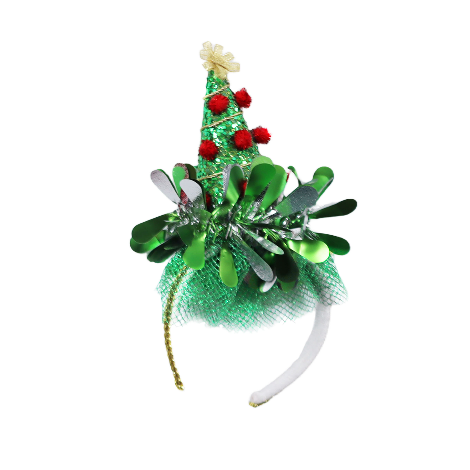 slide 5 of 5, December Home "DH Xmas Headband 4 Ast, 10 in