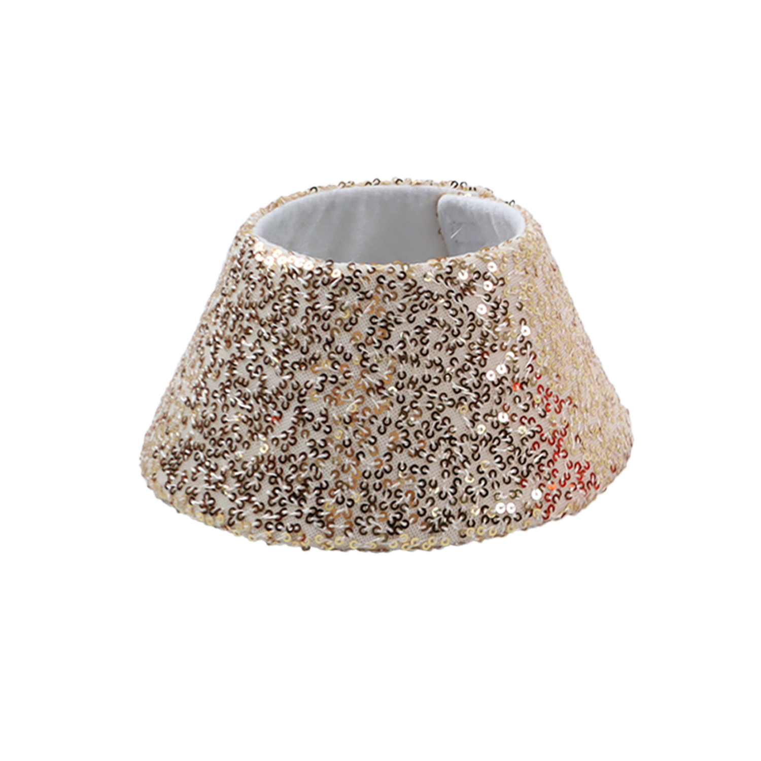 slide 3 of 4, December Home DH Sequins Mini Tree Collar 7.5 In 3 Ast, 3 in