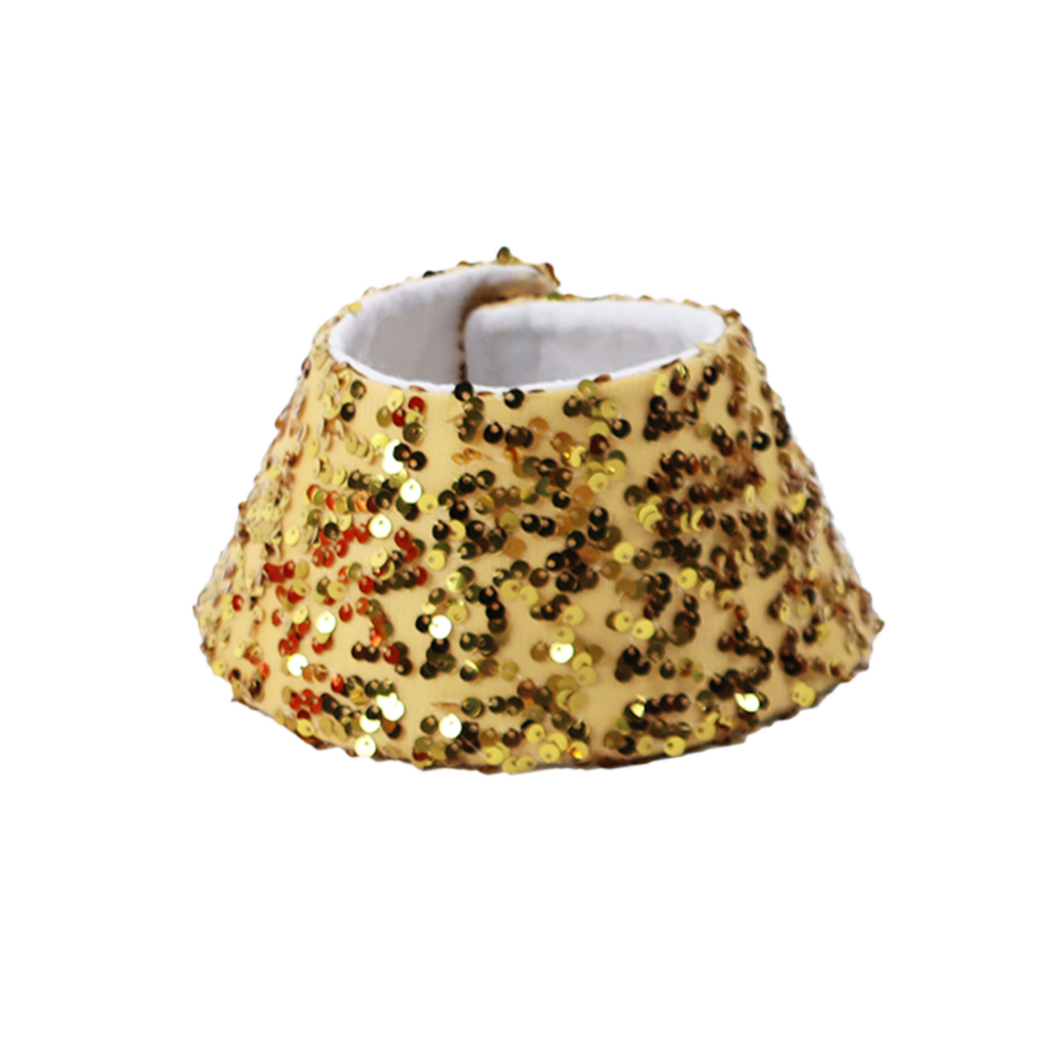 slide 4 of 4, December Home DH Sequins Mini Tree Collar 7.5 In 3 Ast, 3 in