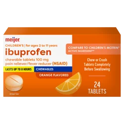 Meijer Children’s Ibuprofen Tablets, Pain Reliever and Fever Reducer