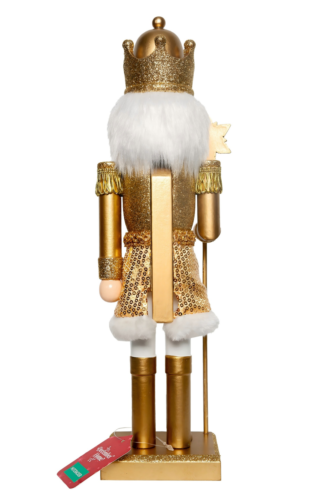 slide 2 of 4, December Home DH Nutcracker Gold King 14IN, 14 in