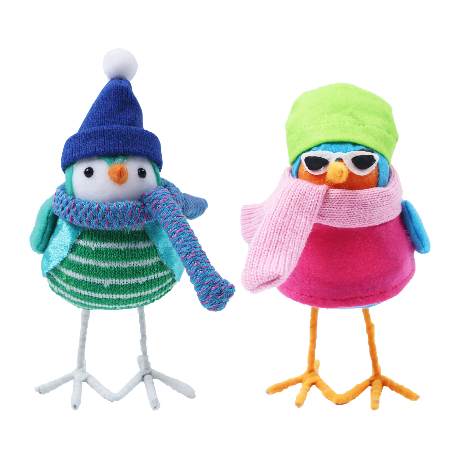 slide 1 of 3, December Home "DH Xmas Birds 2 Ast, 8.5 in