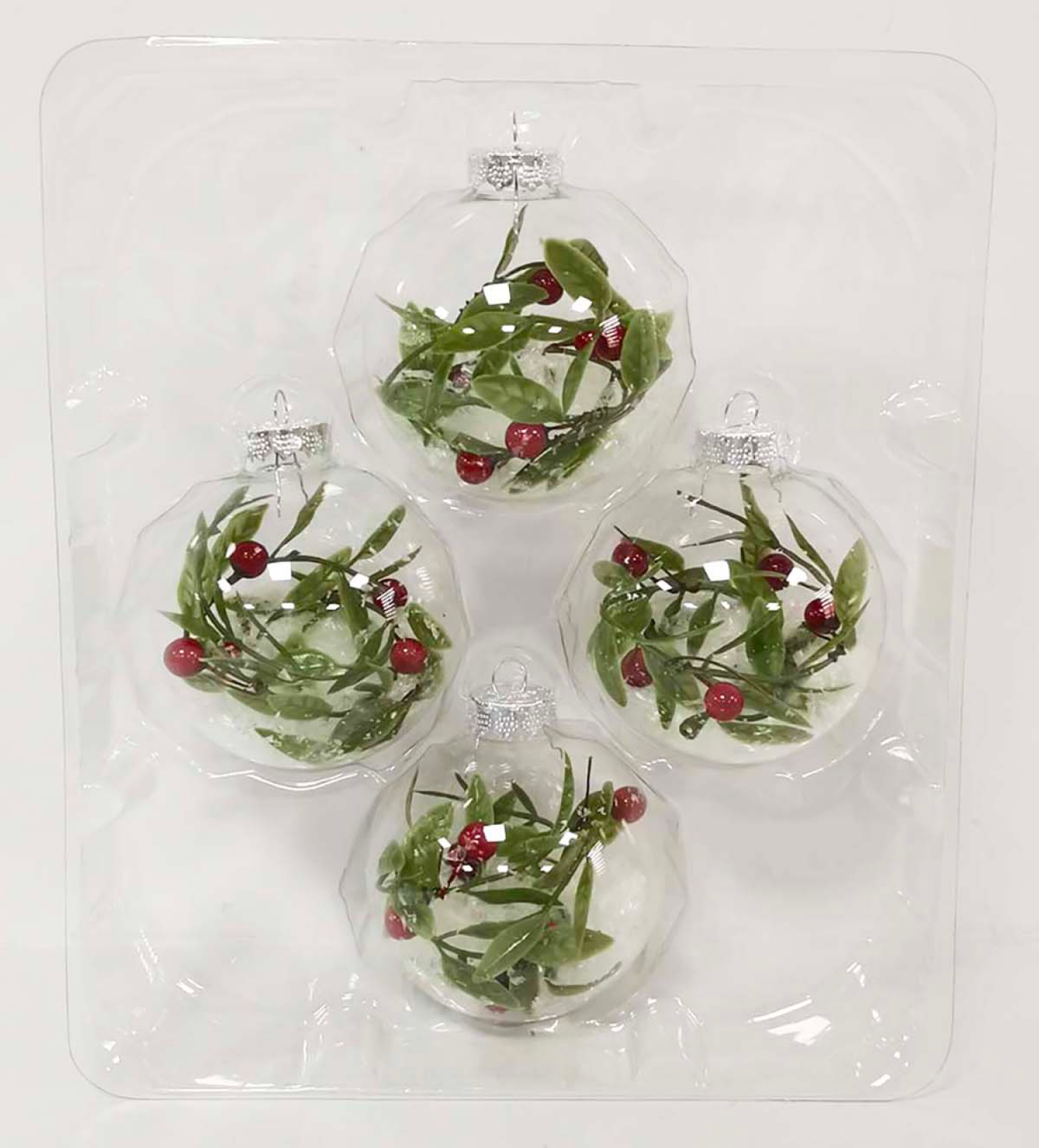 slide 2 of 3, December Home Glass Ornaments, Fill, 3 ct, 3 ct