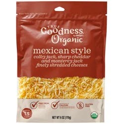 True Goodness Organic Shredded Mexican Cheese