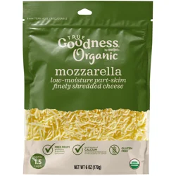 True Goodness Organic Shredded Mozzarella Cheese