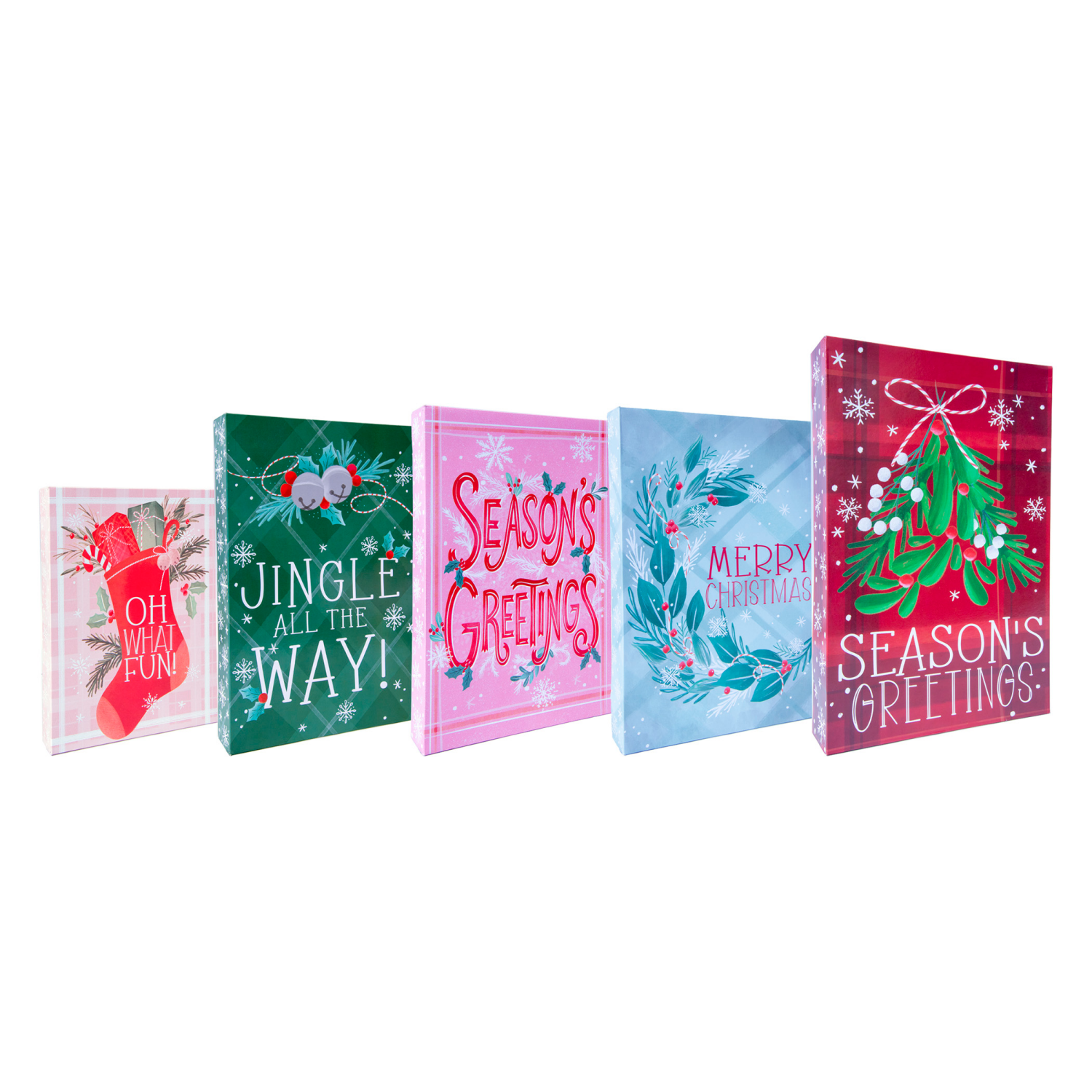 slide 2 of 3, December Home Folding Gift Boxes, 10 Pack Value Contemporary Designs, 10 ct