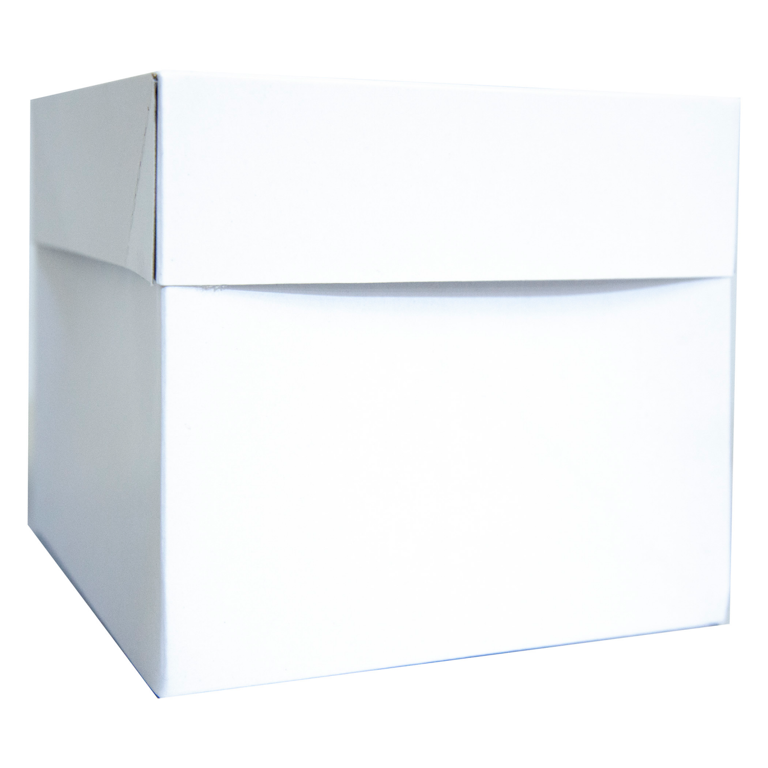 slide 2 of 3, December Home Folding Gift Boxes, 2 Pack White, Cube, 2 ct