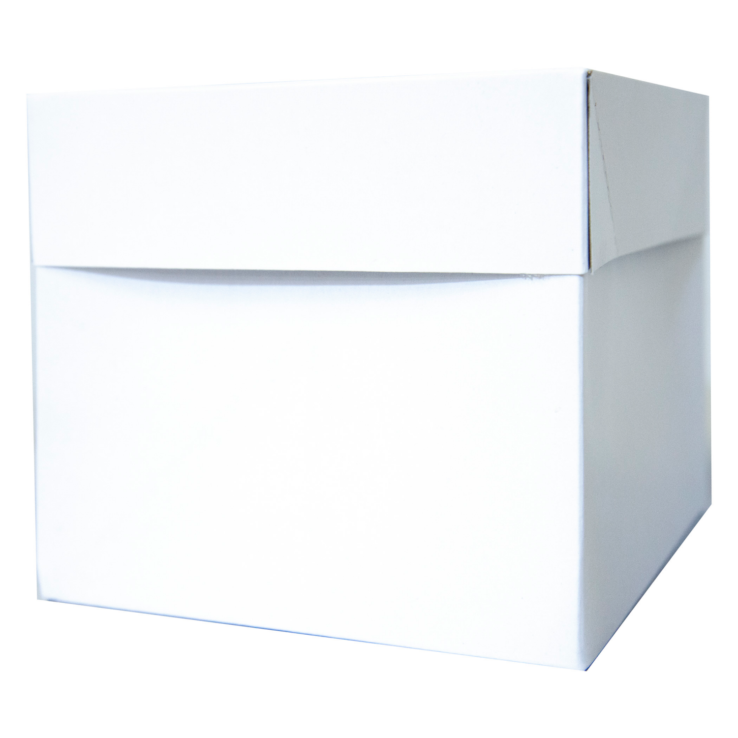 slide 3 of 3, December Home Folding Gift Boxes, 2 Pack White, Cube, 2 ct