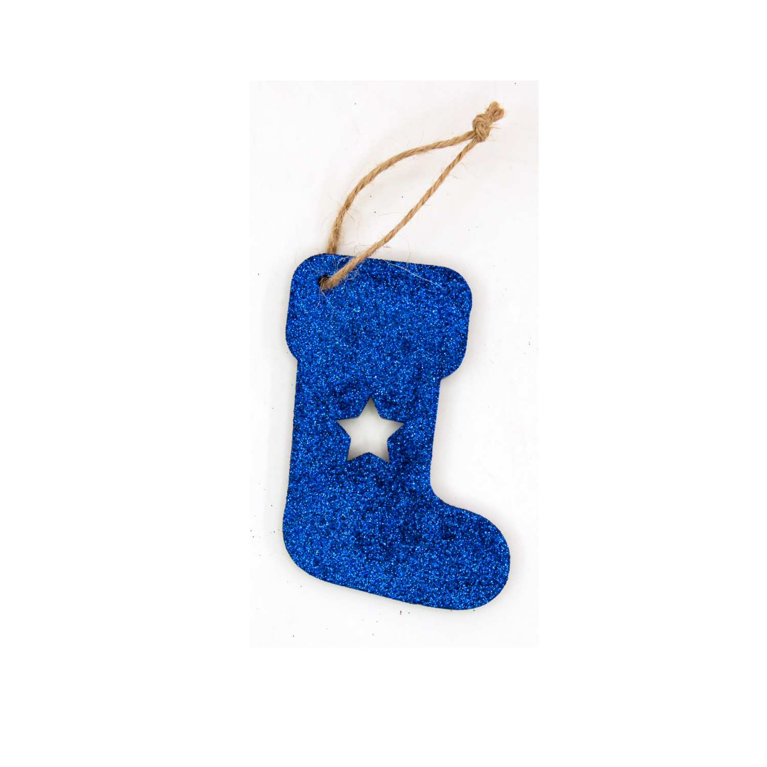 slide 3 of 6, December Home Stocking Holiday Wood Ornament With Glitter, 8 ct, 8 ct