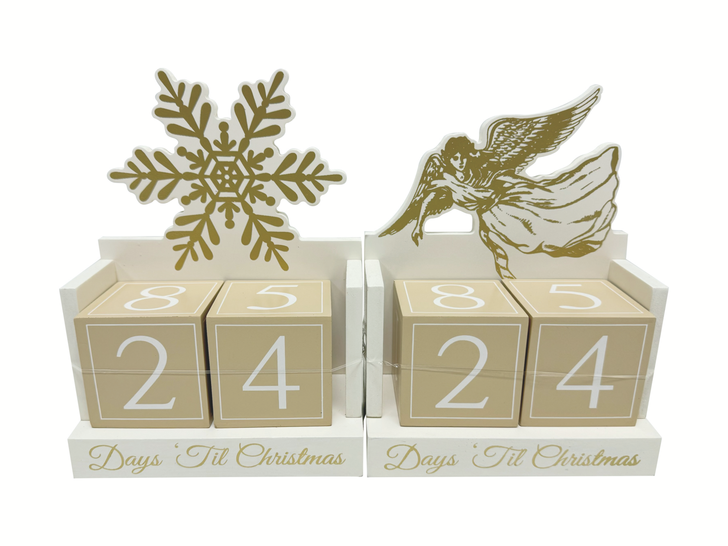 slide 1 of 2, December Home Meijer Calendar Table Decor 8 Inch 2 Various Style, 8.07 in