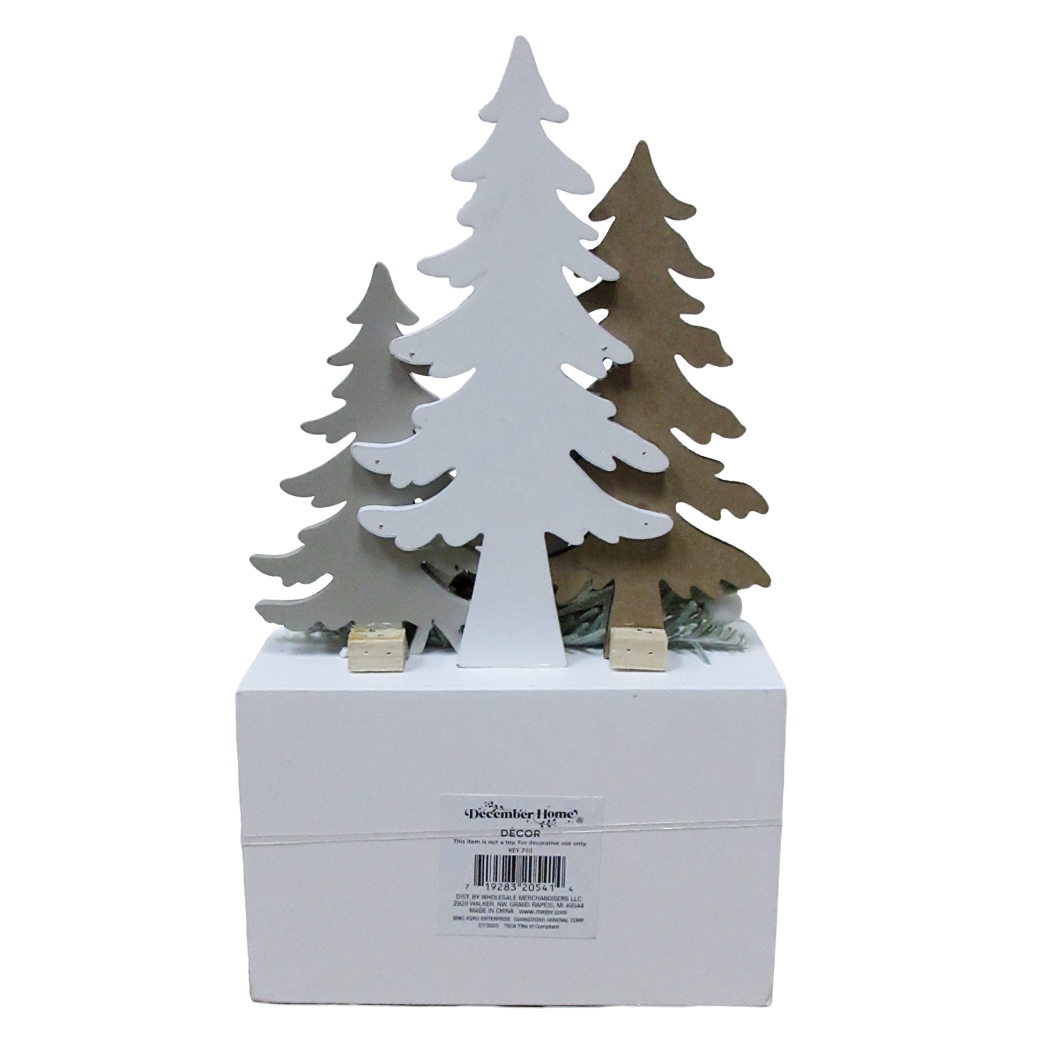 slide 2 of 2, December Home Meijer Calendar Table Decor 11 Inch, 11.02 in