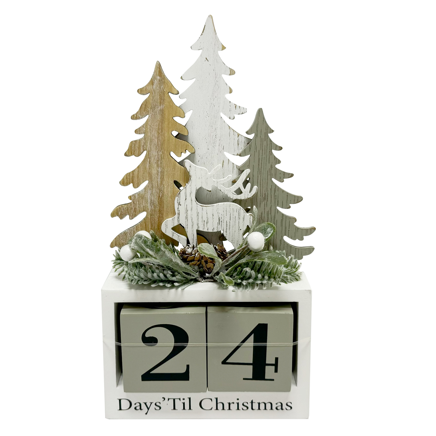 slide 1 of 2, December Home Meijer Calendar Table Decor 11 Inch, 11.02 in