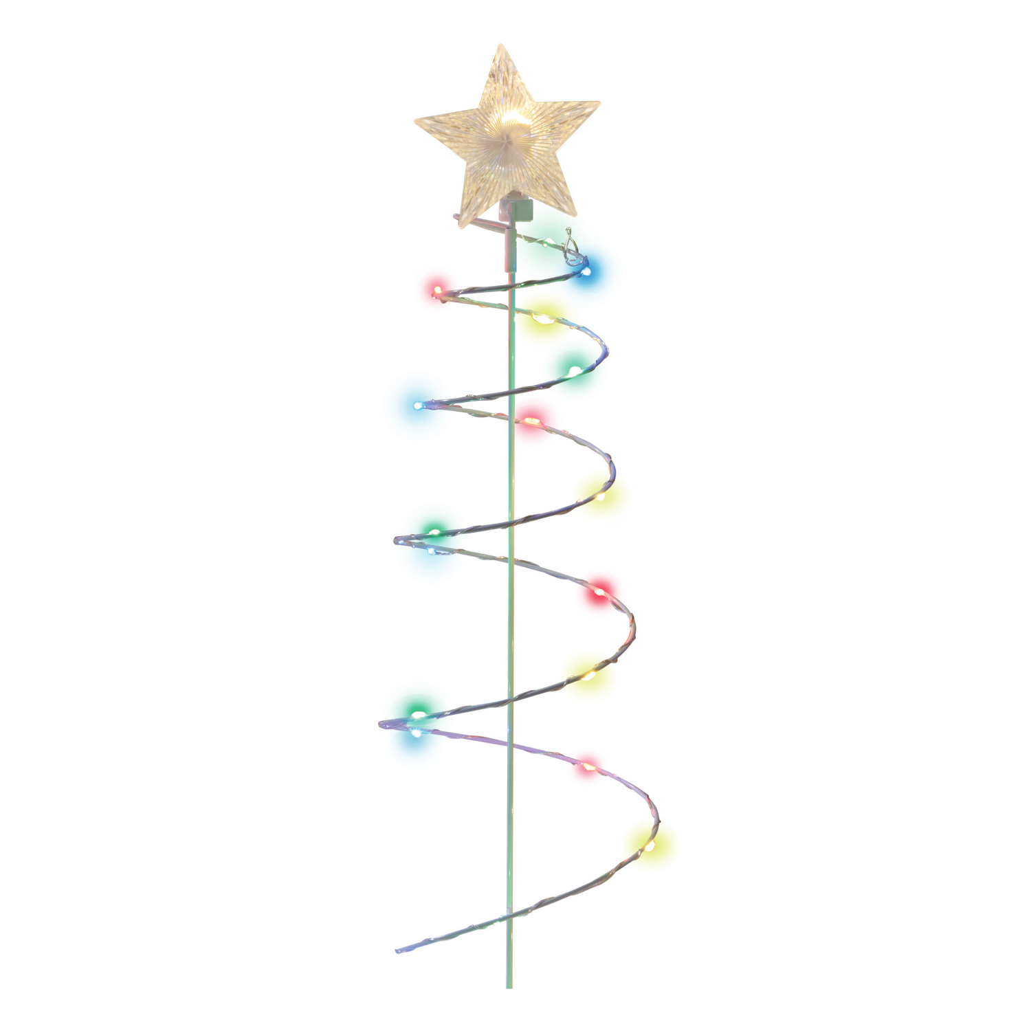 slide 3 of 5, December Home Sylvania LED Spiral Tree Pathway Markers, Set of Four, 17.7 in