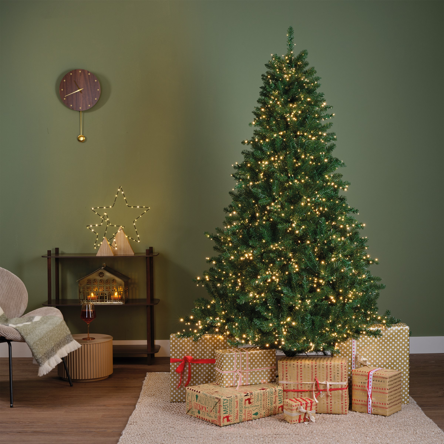 slide 6 of 7, December Home DH BLUEWOOD PINE TREE 7FT, 7 ft