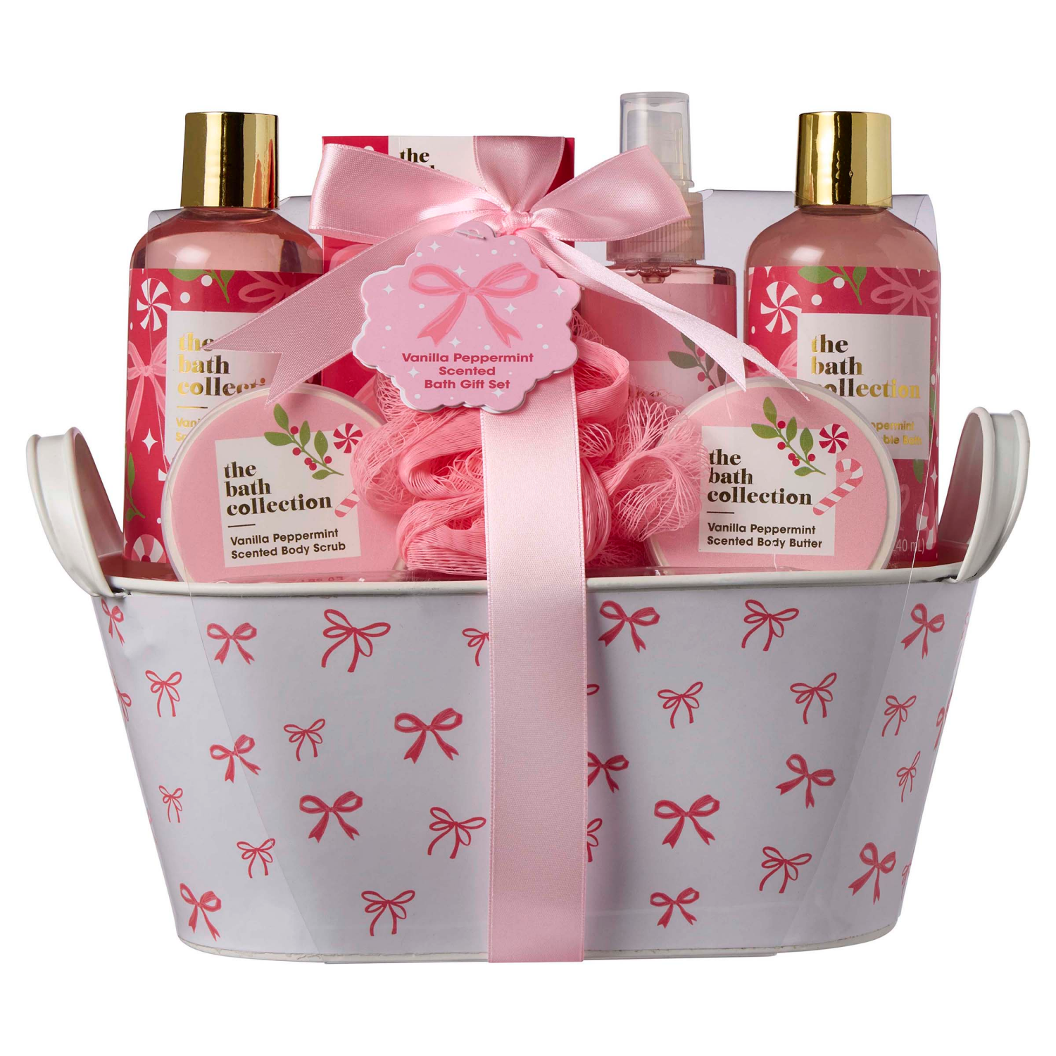 slide 1 of 7, THE BATH COLLECTION Tbc Holiday 8pc Tin Bucket Set, 8 ct