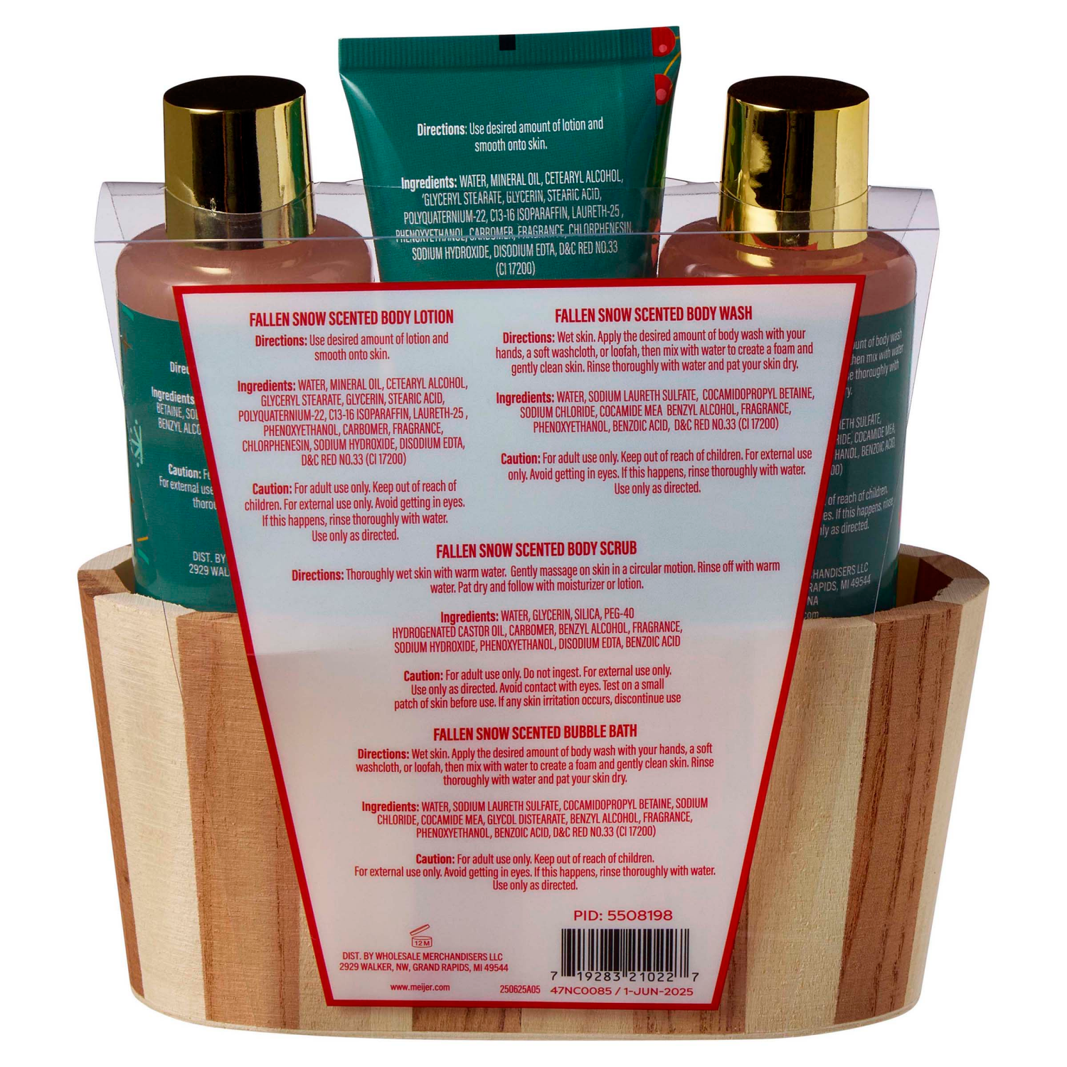 slide 2 of 2, THE BATH COLLECTION Tbc Holiday 5 Pc Wooden Bucket Set, 5 ct