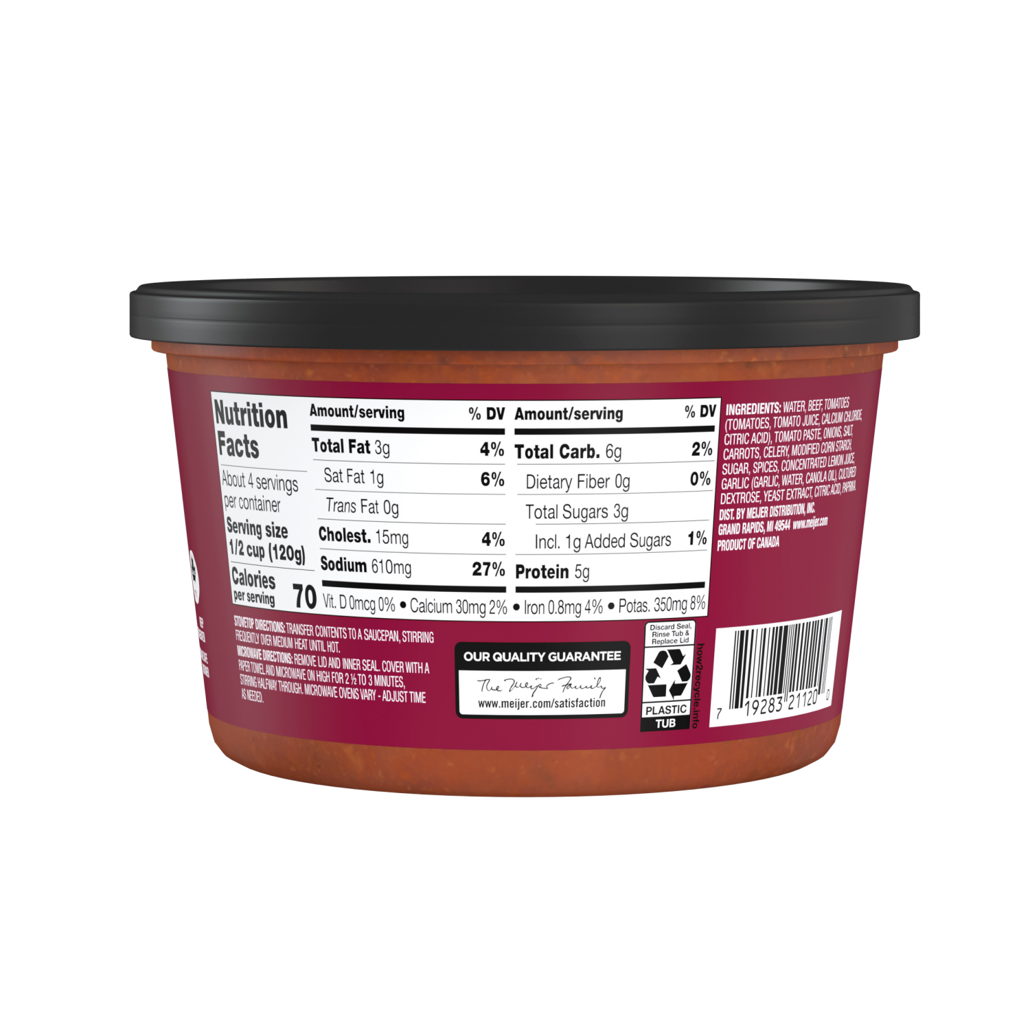 slide 2 of 5, Crafted Market by Meijer Bolognese Pasta Sauce, 16 oz
