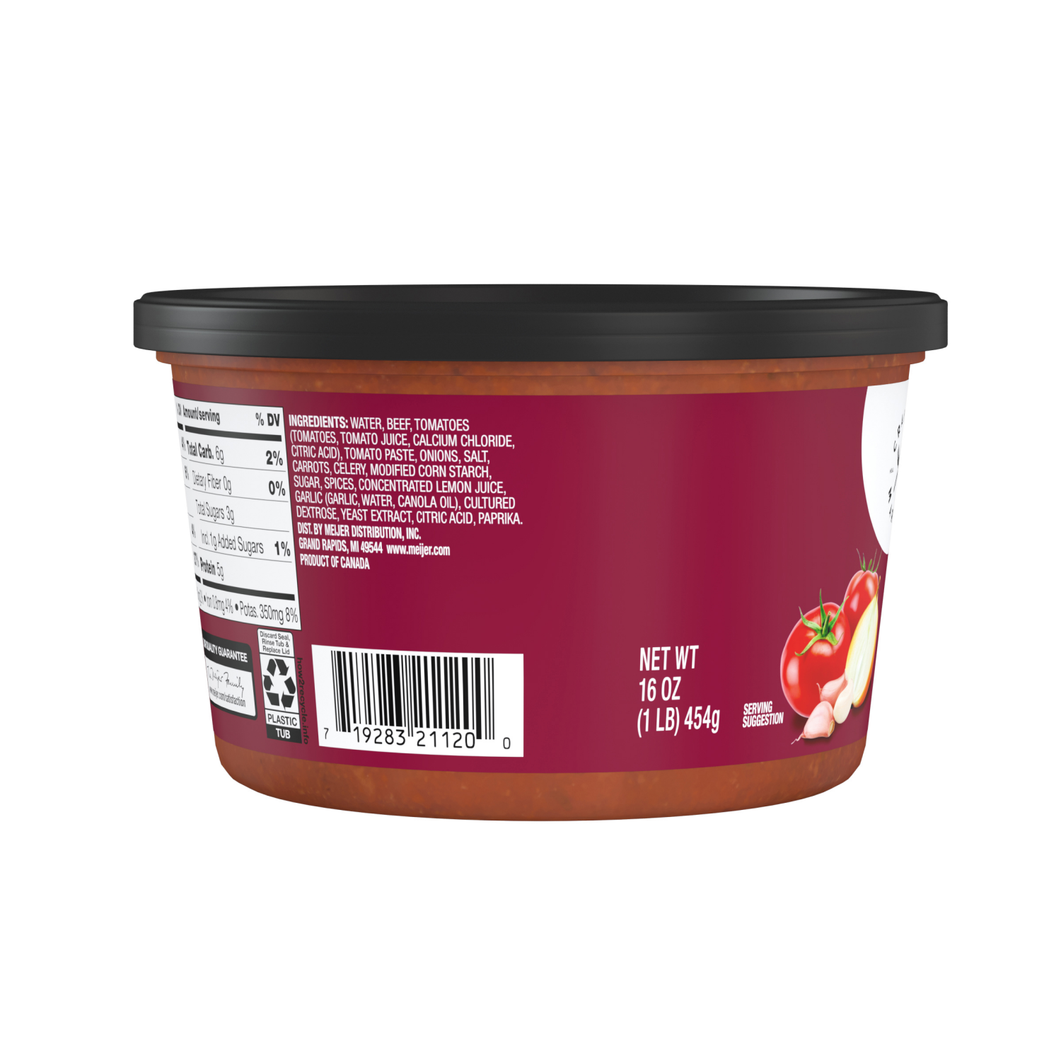 slide 3 of 5, Crafted Market by Meijer Bolognese Pasta Sauce, 16 oz