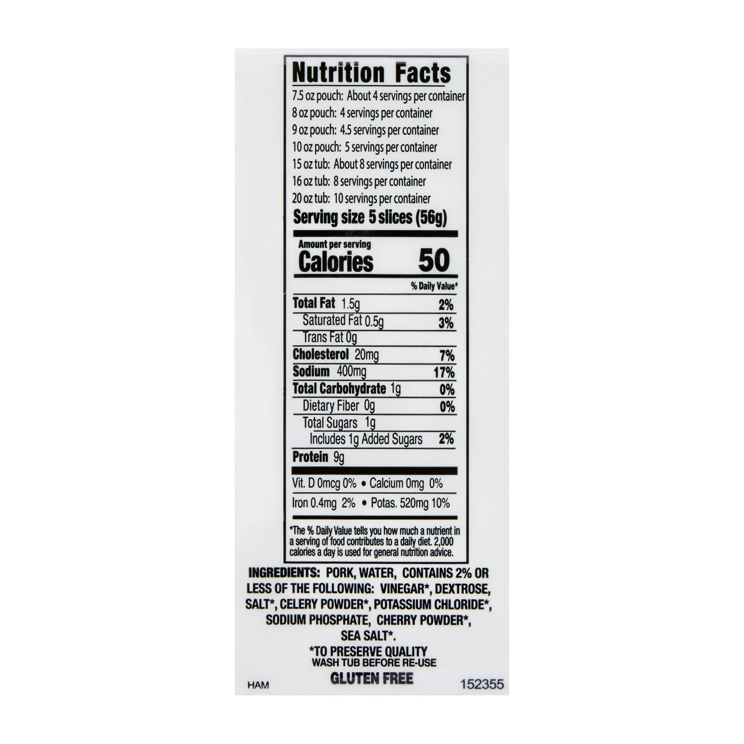 slide 3 of 4, Meijer Uncured Ham Lunchmeat, 8 oz