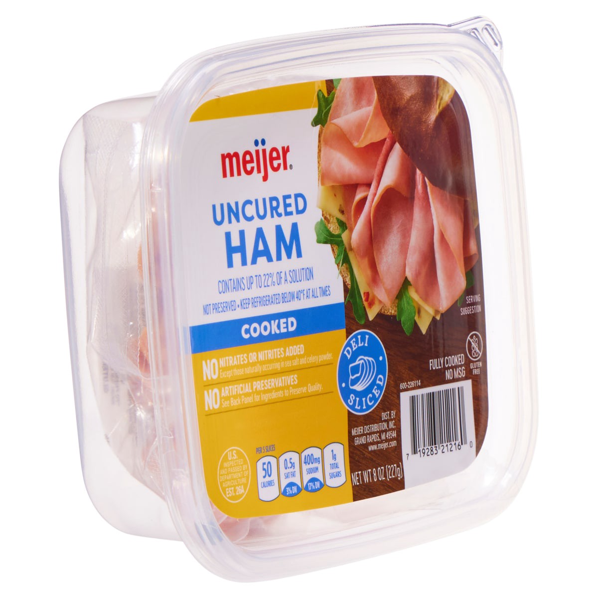 slide 5 of 9, Meijer Uncured Ham Lunchmeat, 8 oz