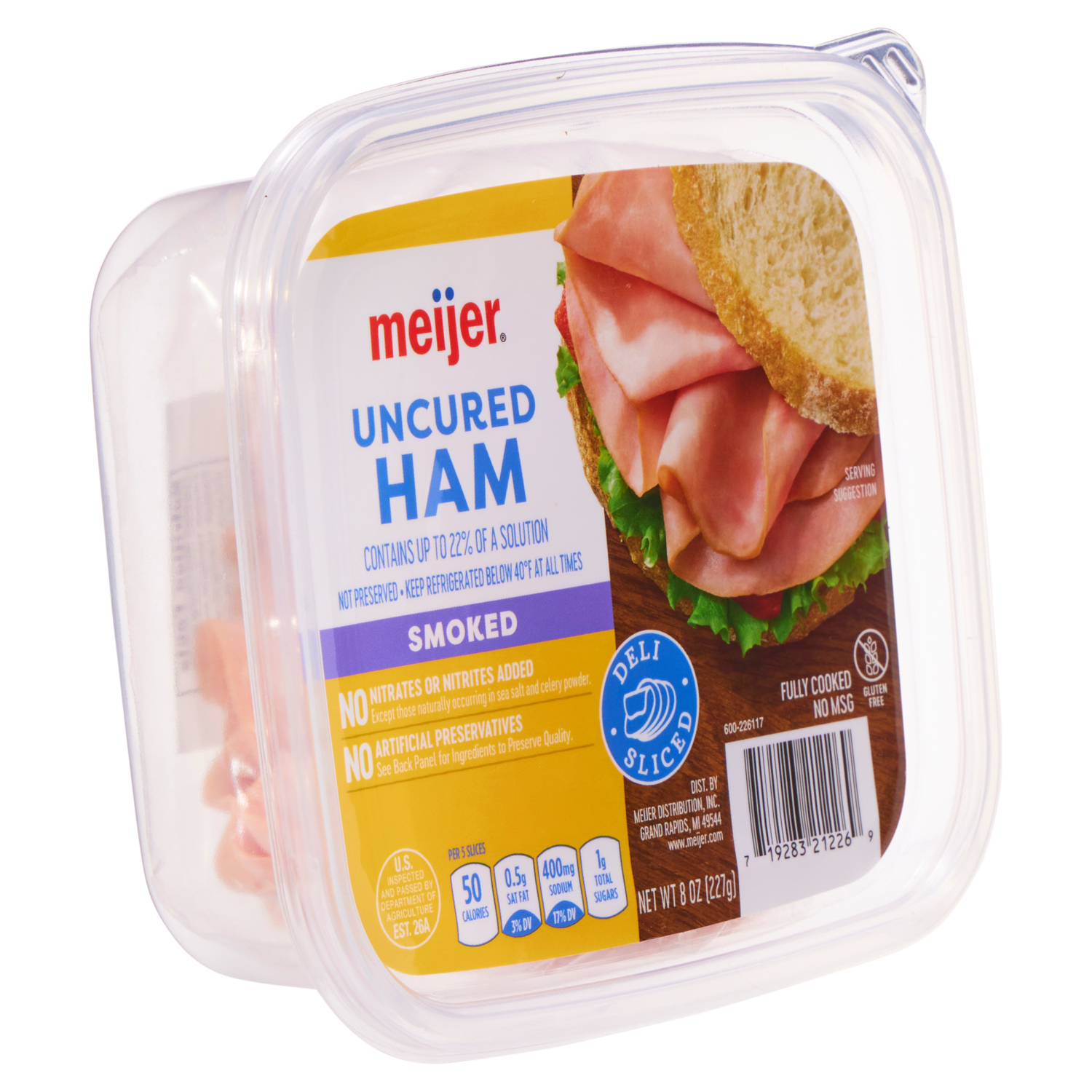 slide 4 of 4, Meijer Smoked Ham Lunchmeat, 8 oz