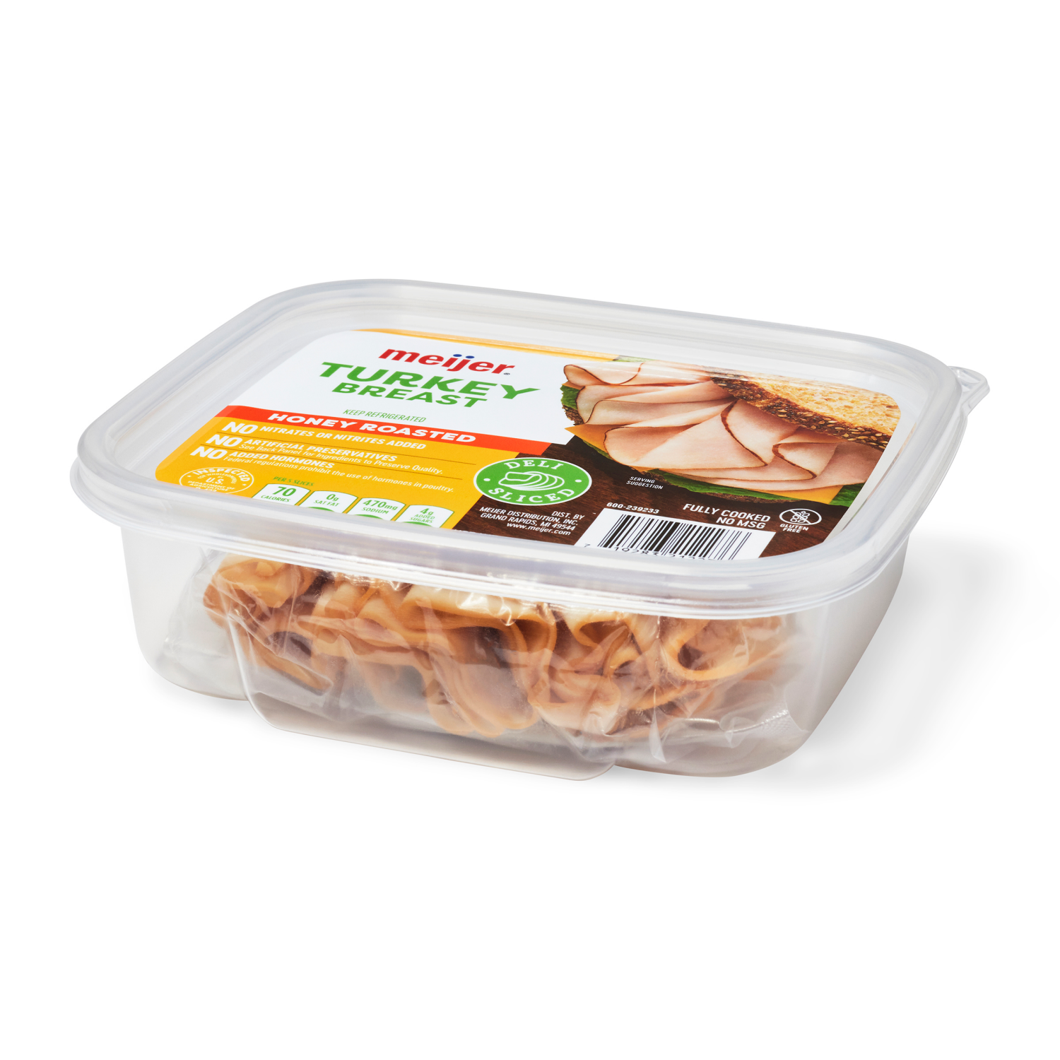 slide 2 of 4, Meijer Honey Roasted Turkey Breast, 8 oz