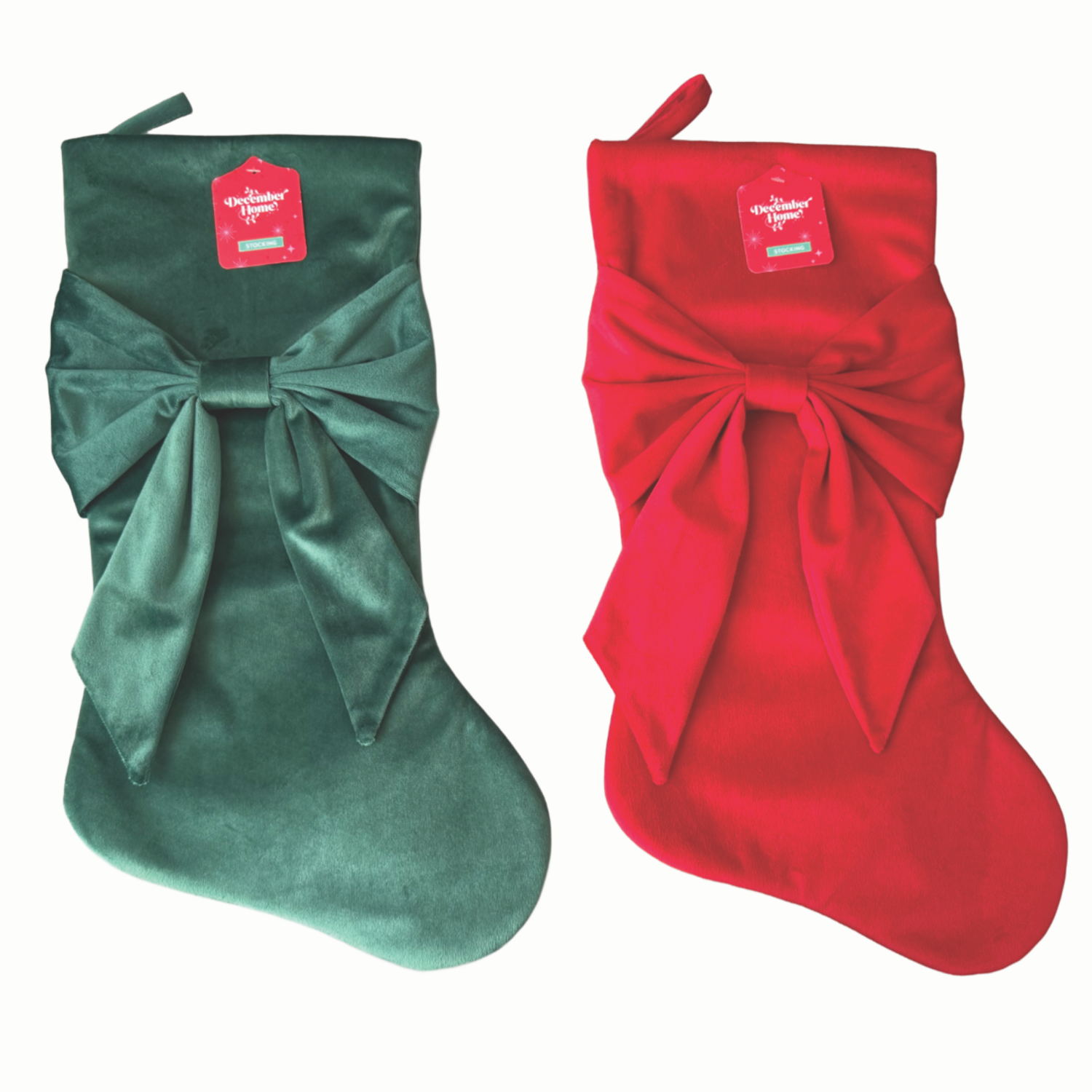 slide 2 of 4, December Home DH 20 INSTKING MATTE VEL BOW BDY 2 ASST, 20 in