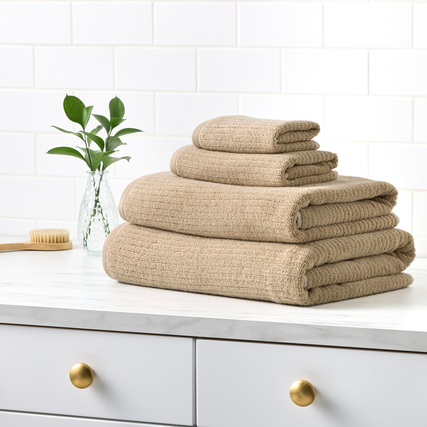 slide 5 of 5, HAVENSTAY HS Quick Dry Bath Sheet, 34 in x 64 in, Tan, 34 inx64 in