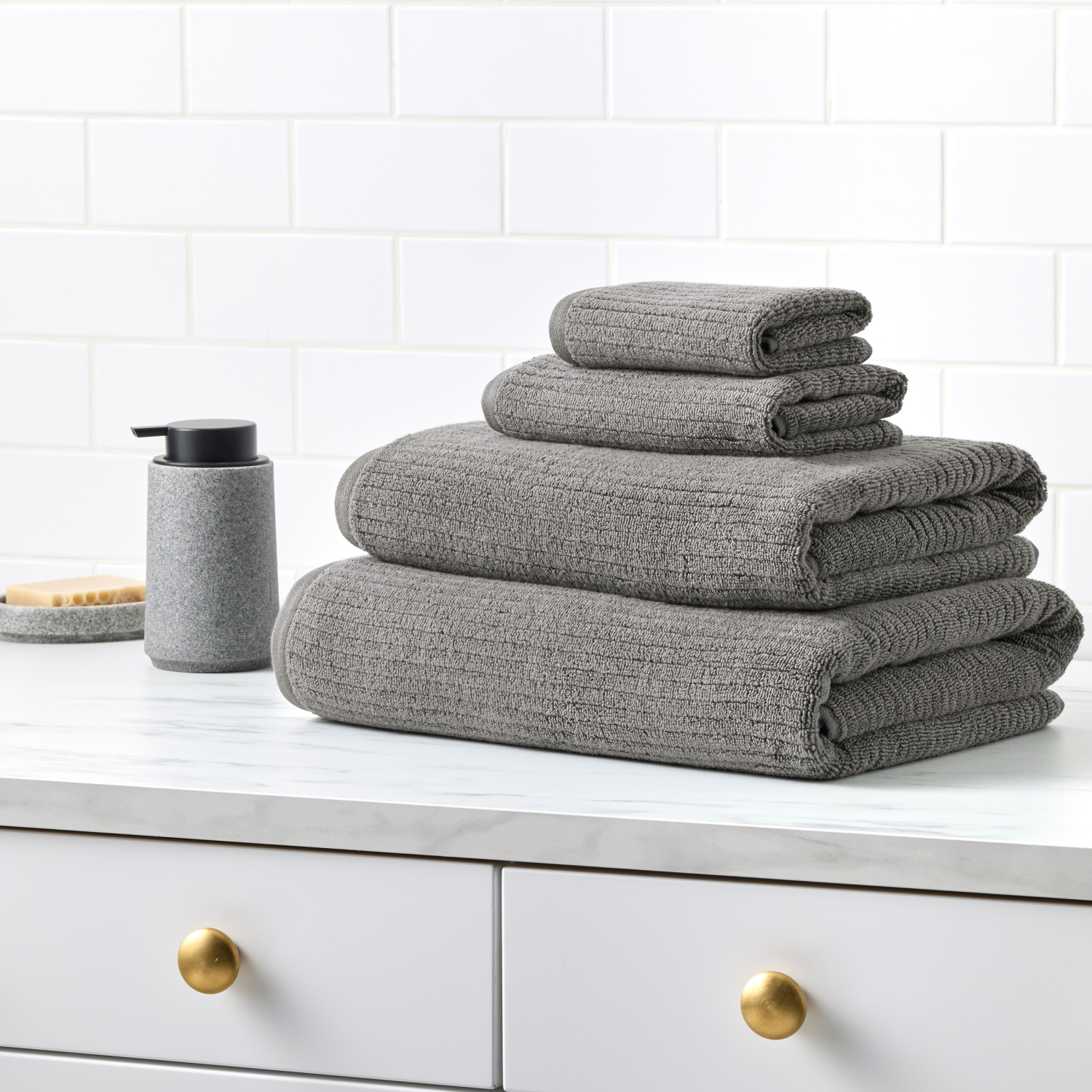 slide 4 of 4, HAVENSTAY HS Quick Dry Bath Towel , 30 in x 54 in, Dark Gray, 30 inx54 in