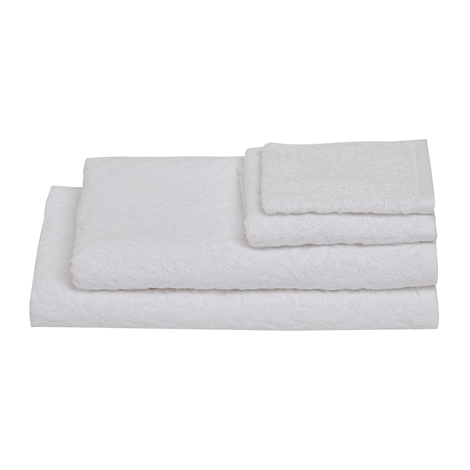 slide 2 of 3, Room & Retreat Performance Jacquard Bath Sheet, 33 in x 65 in, Bright White, 33 x 65 