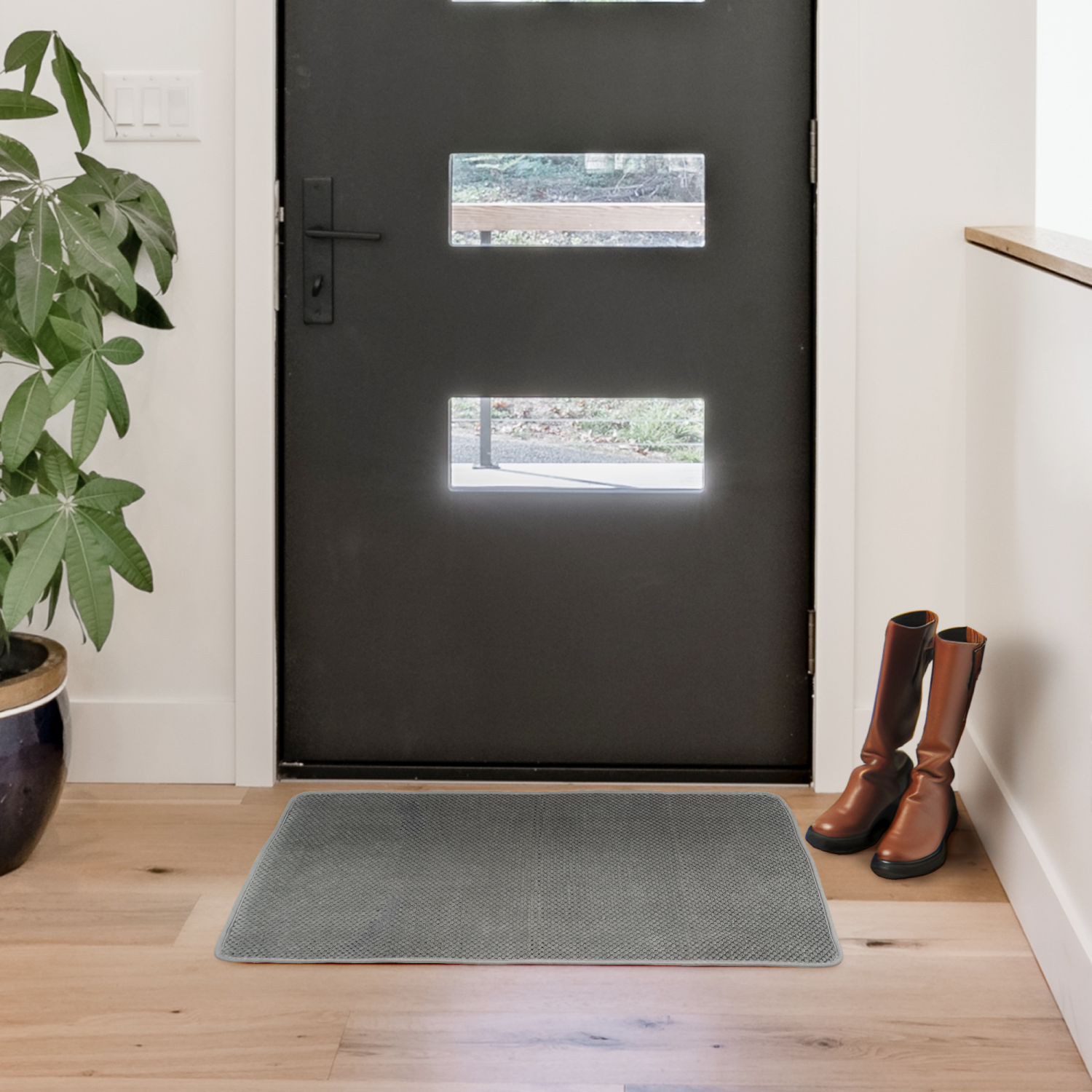 slide 3 of 3, Room & Retreat Performance Jacquard Hand Towel, 16 in x 28 in, Agave Green, 16 x 28 