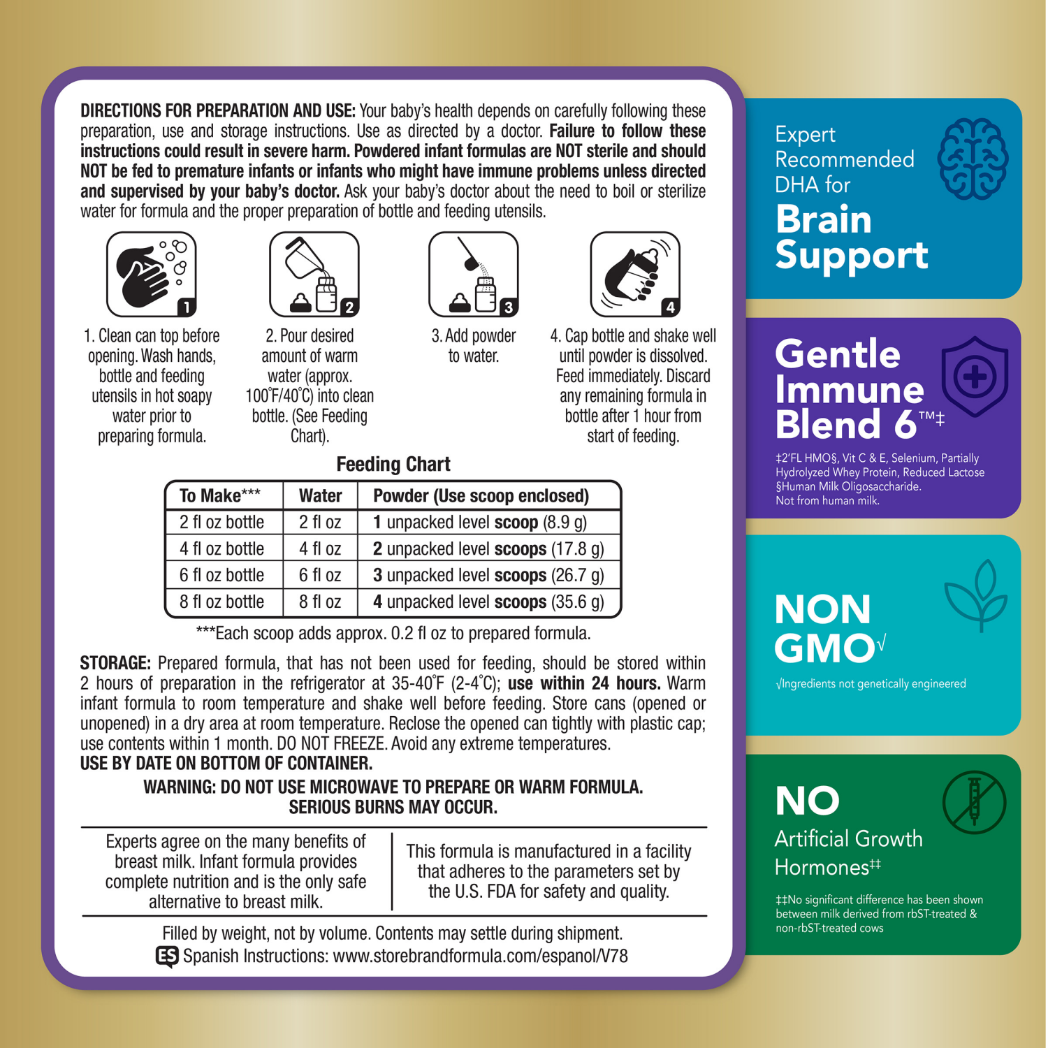 slide 3 of 8, Meijer Gentle Baby Formula Milk-Based Powder with Iron, 21.5 oz