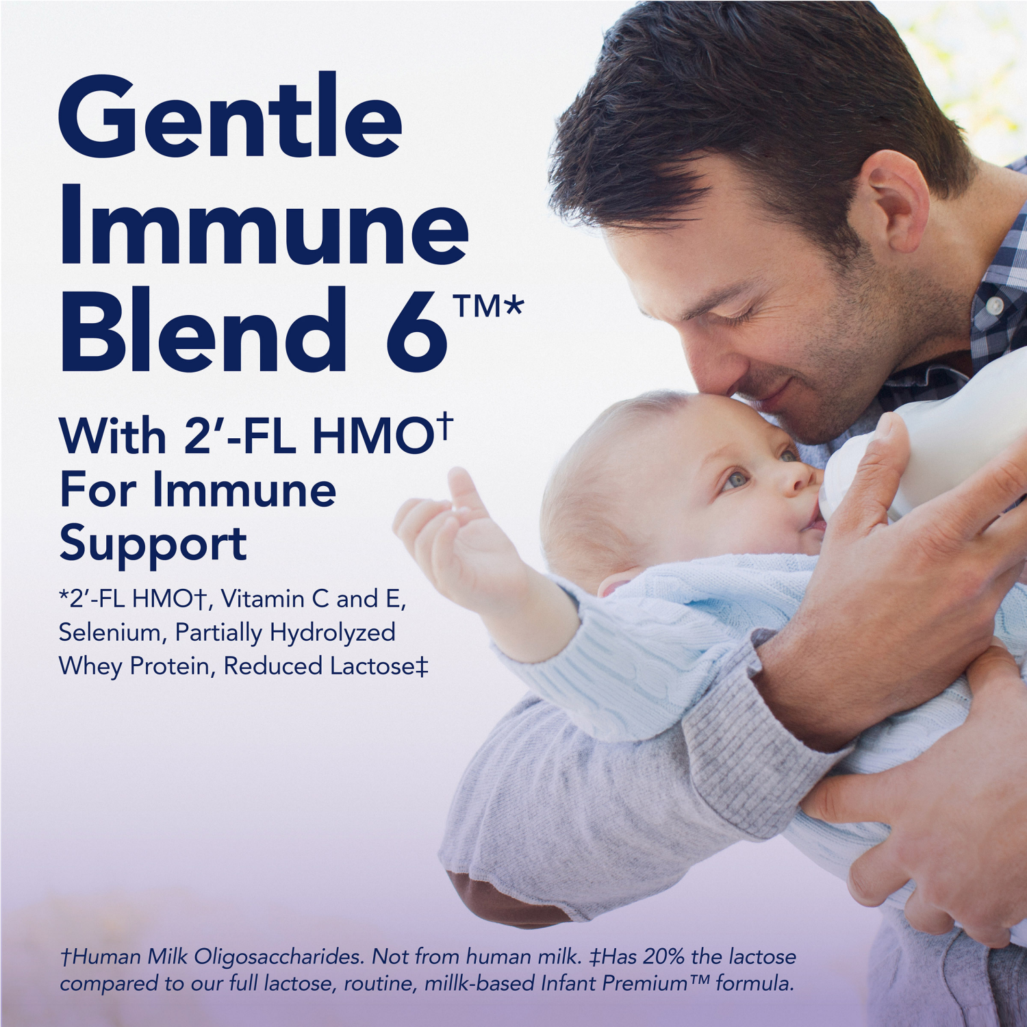 slide 4 of 8, Meijer Gentle Baby Formula Milk-Based Powder with Iron, 21.5 oz