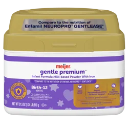 Meijer Gentle Baby Formula Milk-Based Powder with Iron