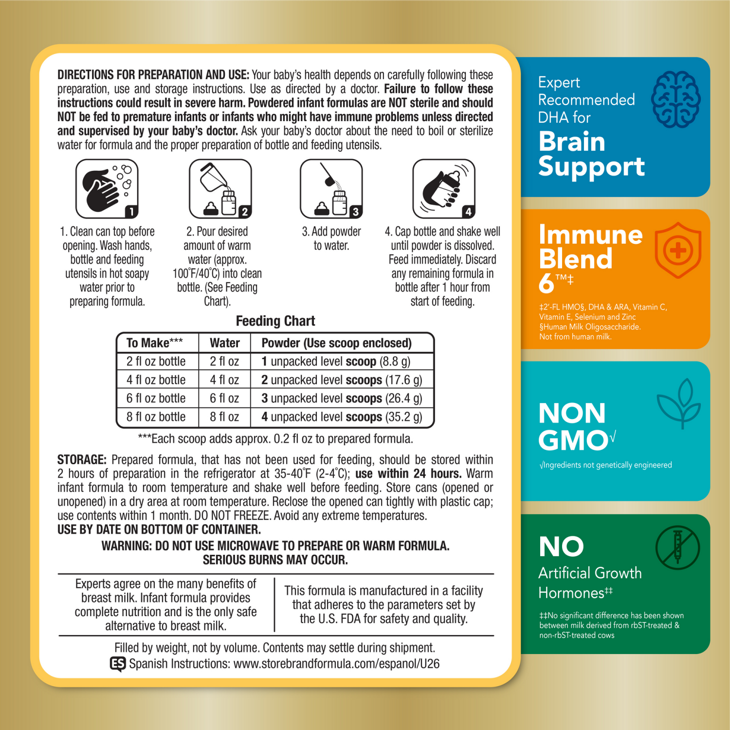 slide 3 of 8, Meijer Infant Milk-Based Baby Formula Powder with Iron, 22.2 oz