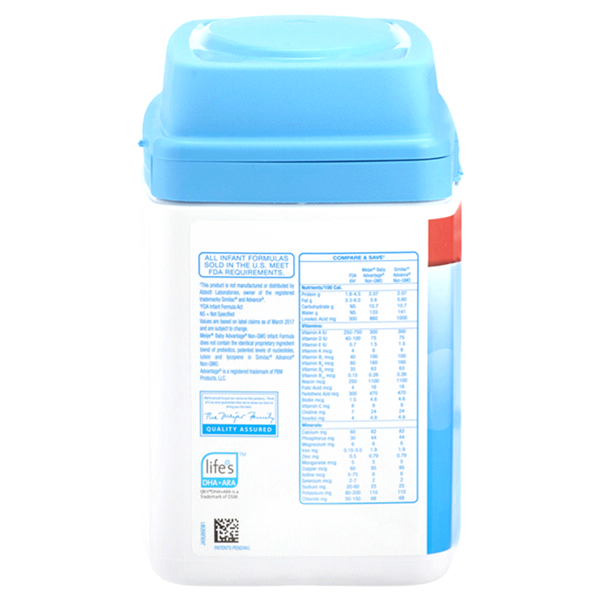 slide 2 of 4, Meijer Meijer, Advantage, Baby Milk-based Powder Infant Formula With Iron, 35 oz
