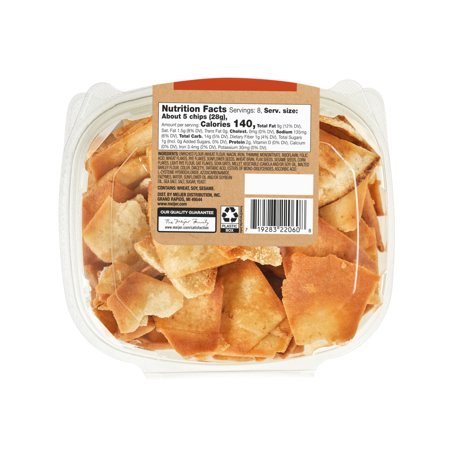 slide 3 of 6, Fresh from Meijer Pita Chips Multigrain 8 oz, 8 oz