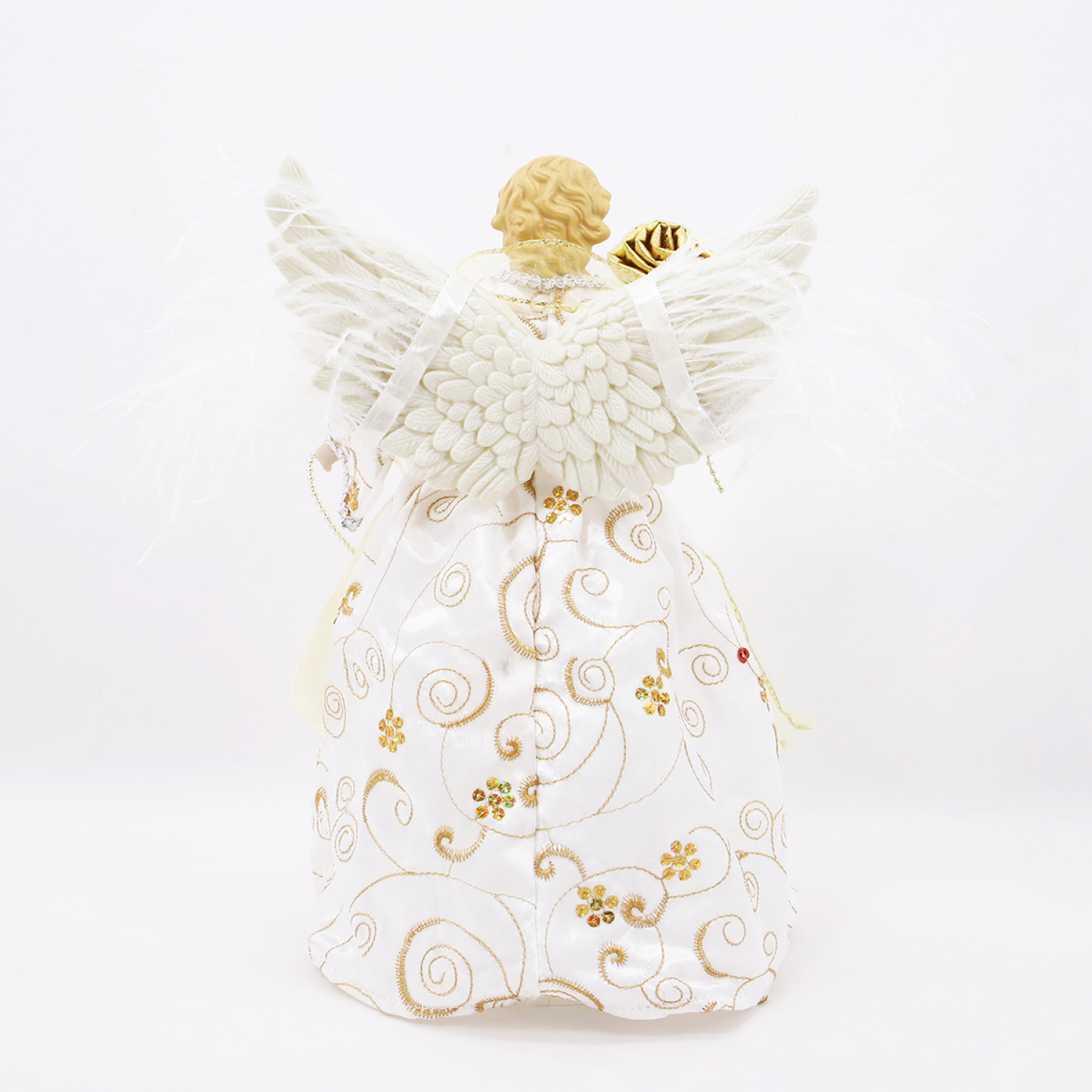slide 2 of 3, December Home Angel Tree Topper, 12 Inch, 2 Assortment, 12.5 in