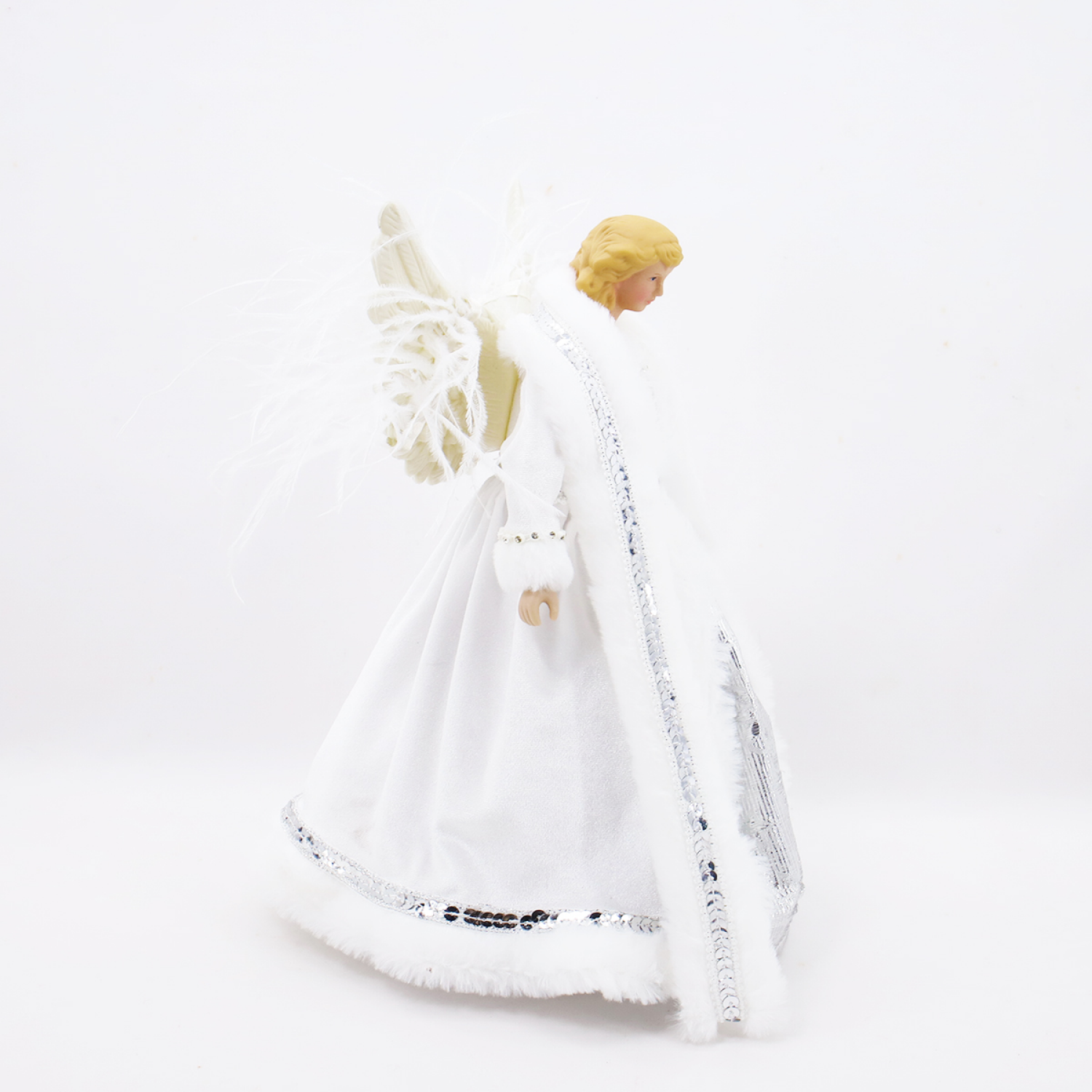 slide 3 of 3, December Home Angel Tree Topper, 12 Inch, 2 Assortment, 12.5 in
