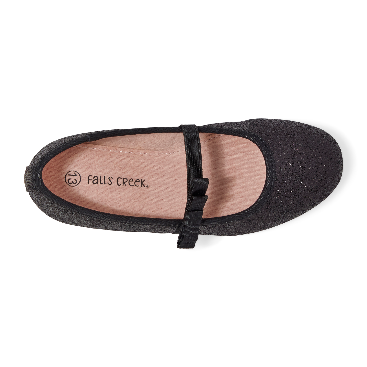 slide 6 of 6, Falls Creek Fall Creek Casual Bianca, Black, 12, Girl, 1 ct