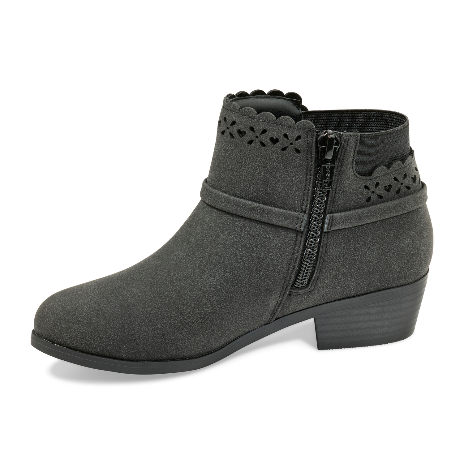 slide 4 of 6, Falls Creek Girls' Bara S Fashion Boot, Black, Size 5, 1 ct