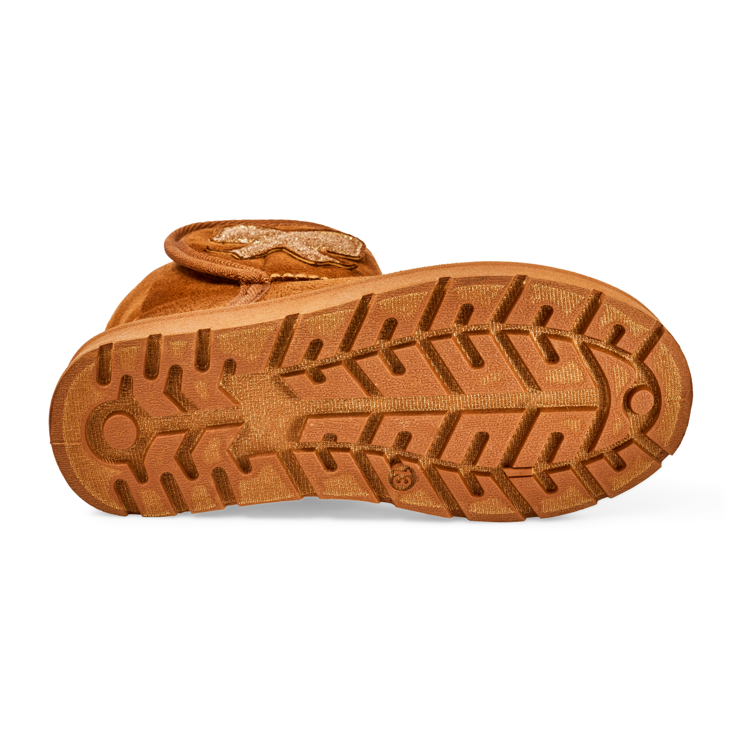 slide 3 of 6, Falls Creek Girls' Sparklie S Fashion Boot, Cognac, Size 13, 1 ct