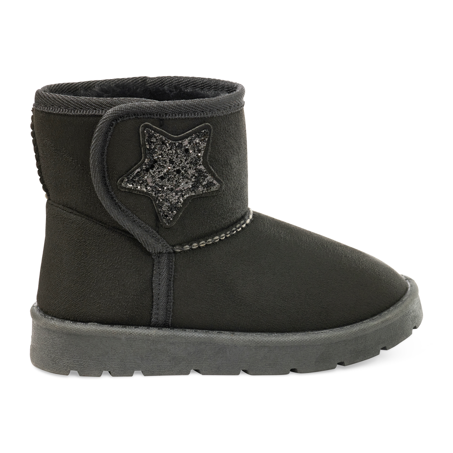 slide 5 of 6, Falls Creek Girls' Sparklie S Fashion Boot, Black, Size 12, 1 ct