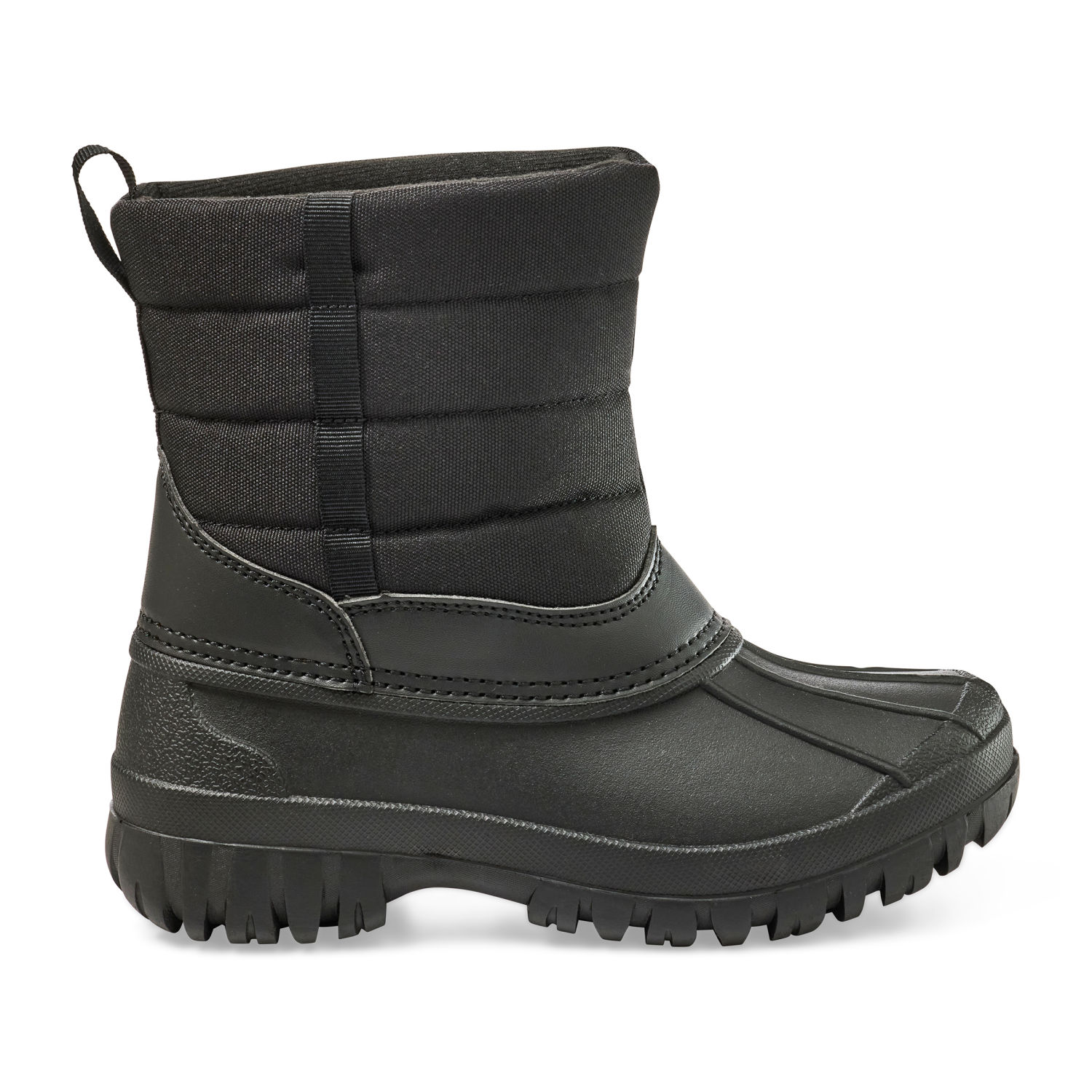 slide 5 of 6, Falls Creek Boys' Snowpack Winter Boot, Black, Size 12, 1 ct