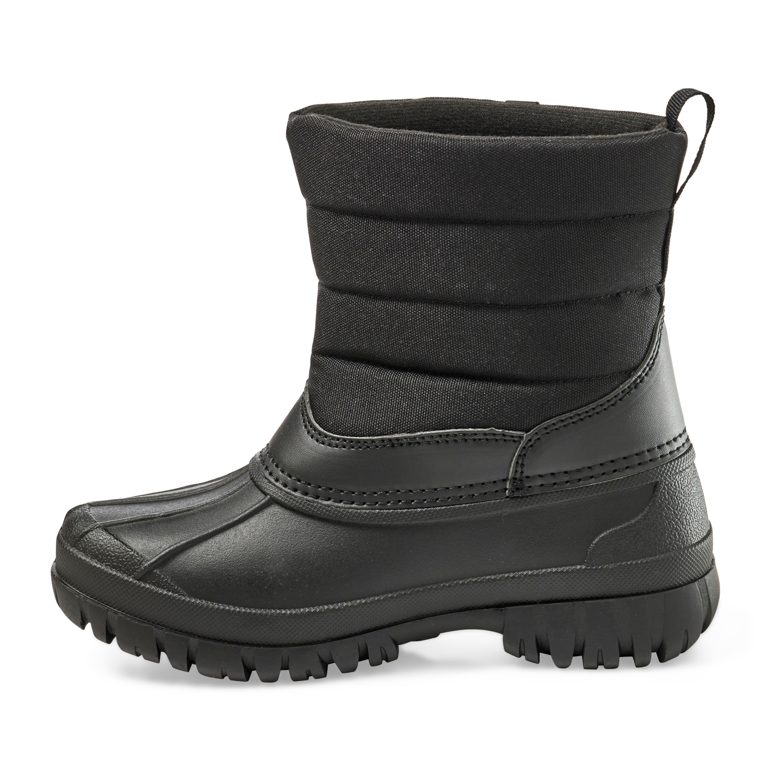 slide 4 of 6, Falls Creek Boys' Snowpack Winter Boot, Black, Size 2, 1 ct