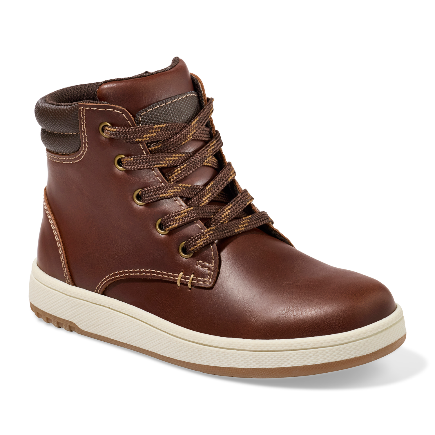 slide 1 of 6, Falls Creek Boys Alder Hiker Boot, Brown, Size 1, 1 ct