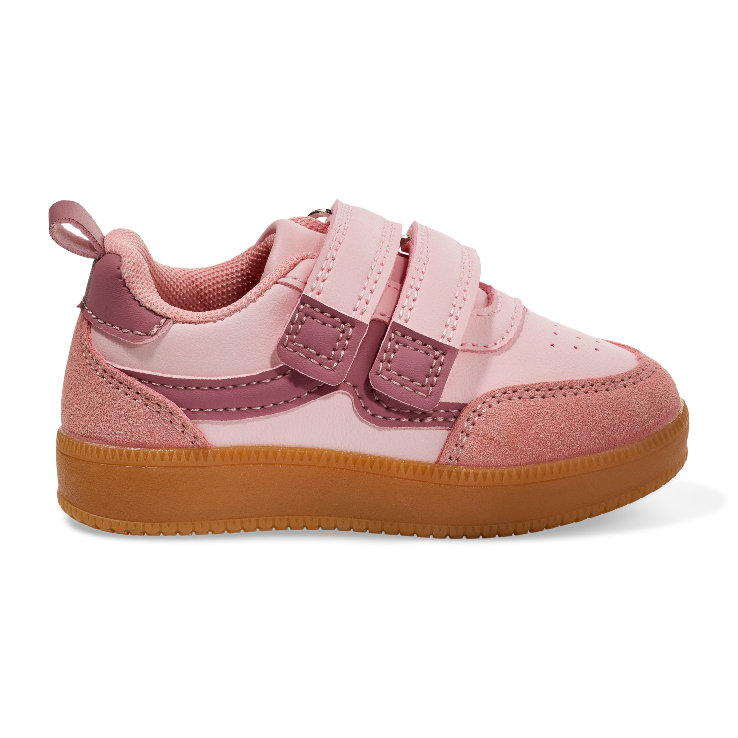 slide 5 of 6, Lullaby Lane Girl Strap Sneaker, Pink, Size 5, Size 5